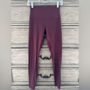 Lululemon Align Leggings Size 6 28" Inseam Cassis High Rise Maroon Red
